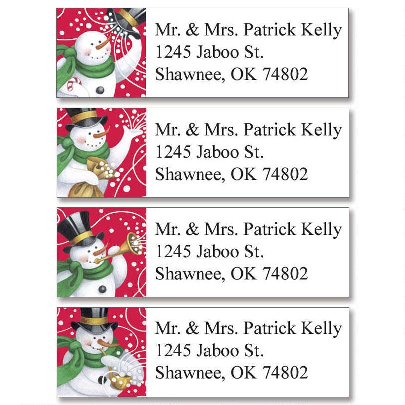 Snowmakers Christmas Classic Address Label | Current Catalog