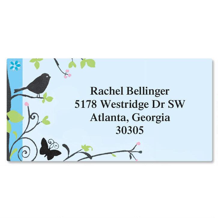 Songbird Border Address Labels A544 | Current Catalog