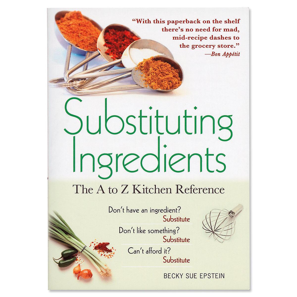 Substituting Ingredients Book Current Catalog