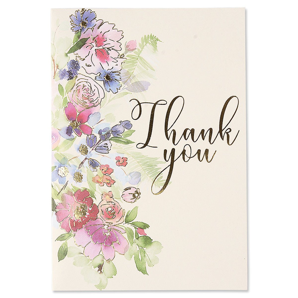 Fresh Garden Bouquet Deluxe Thank You Note Cards | Current Catalog