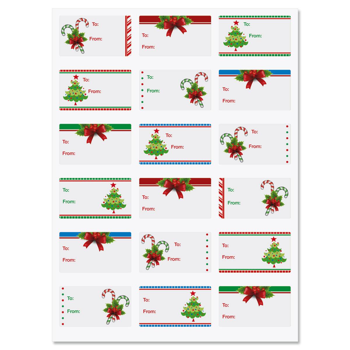 Trees & Candy Self-Stick To/From Labels | Current Catalog