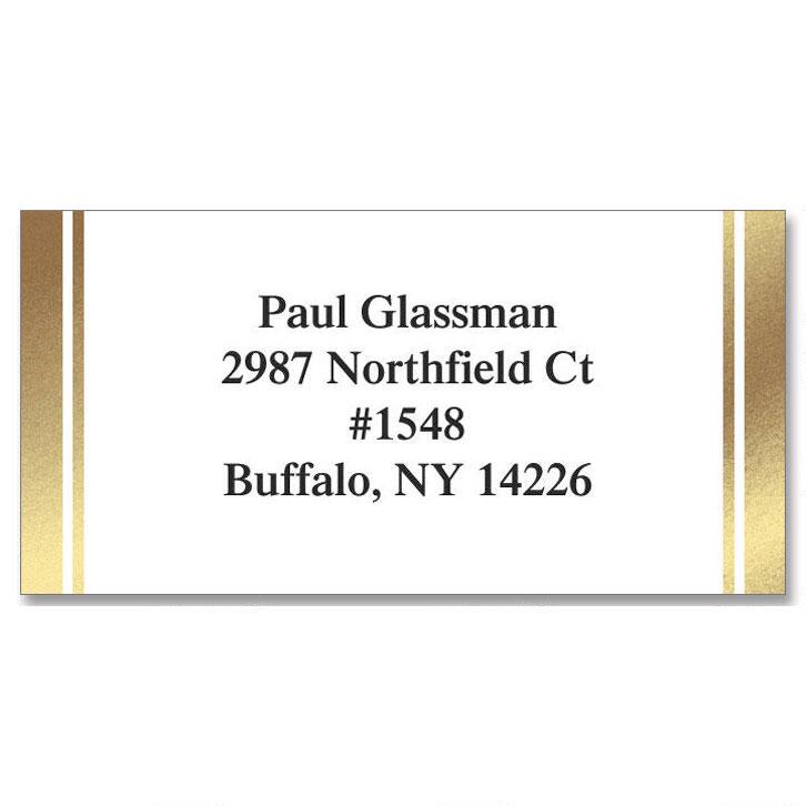 White & Gold Foil Label | Current Catalog