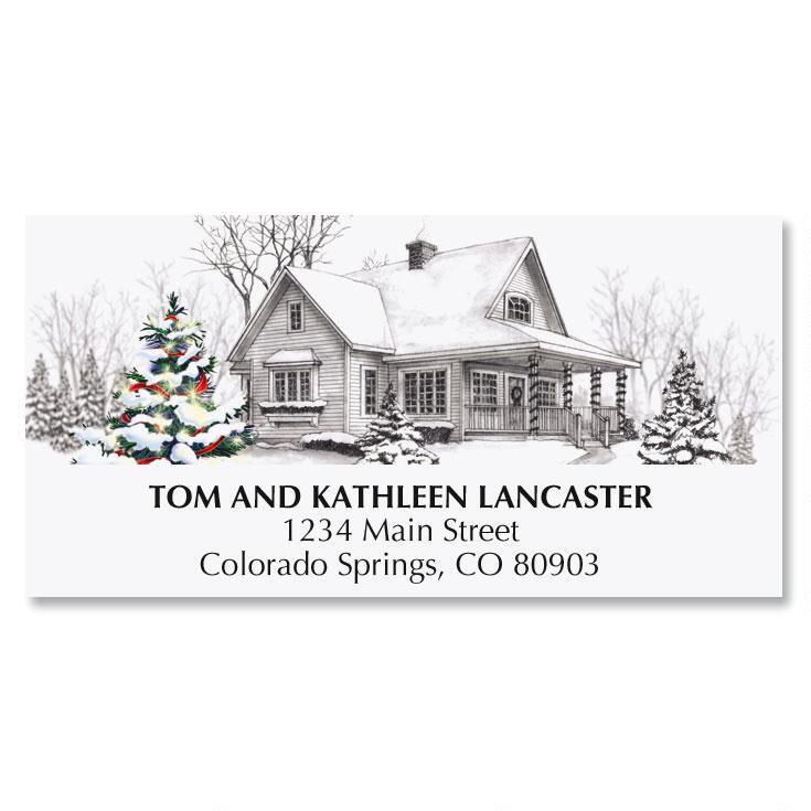Winter Home Christmas Address Labels Current Catalog