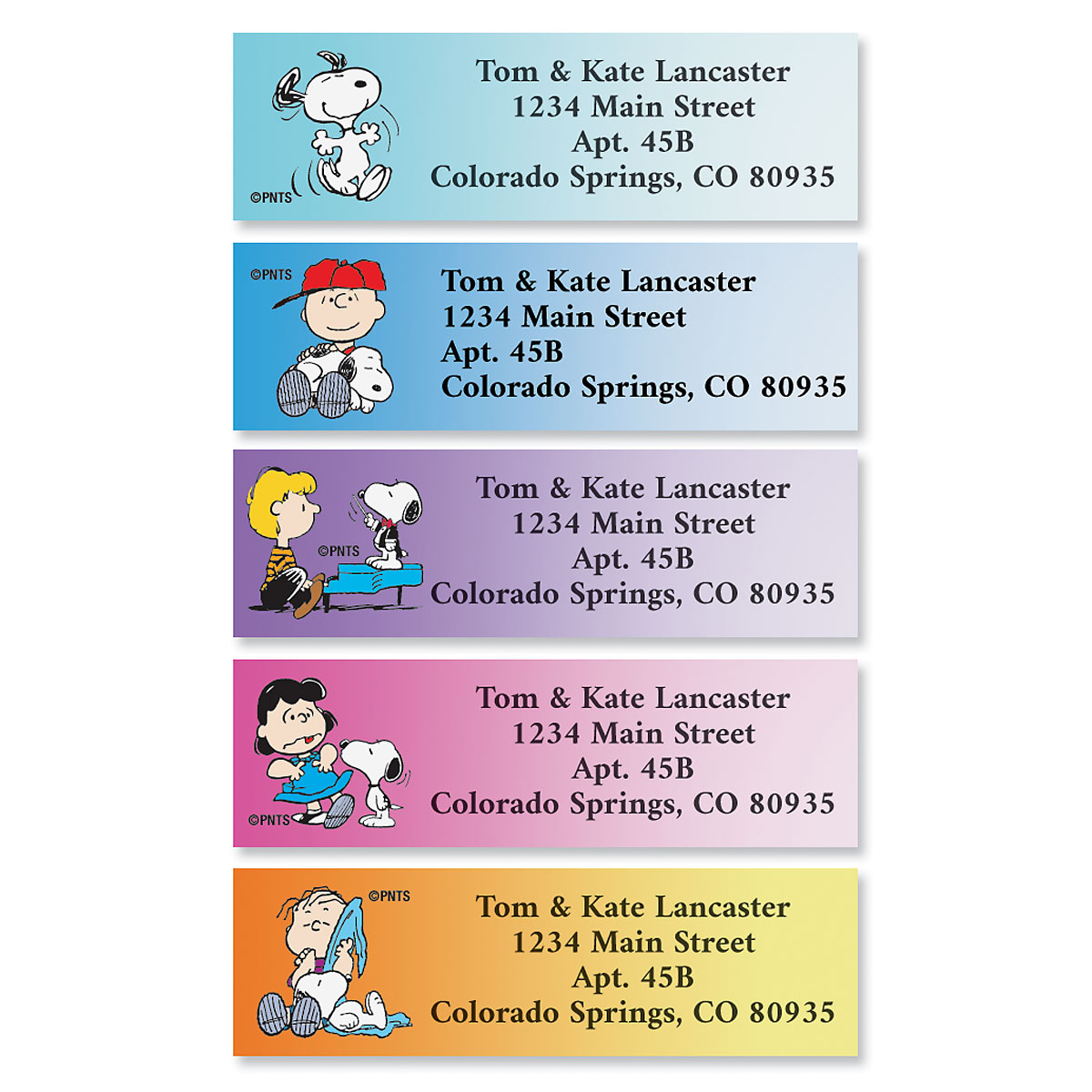 PEANUTS Classic Address Labels Current Catalog