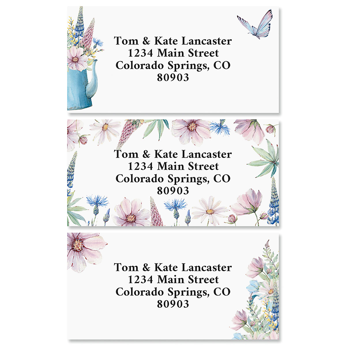 Spring Kettle Border Address Labels (3 Designs) | Current Catalog