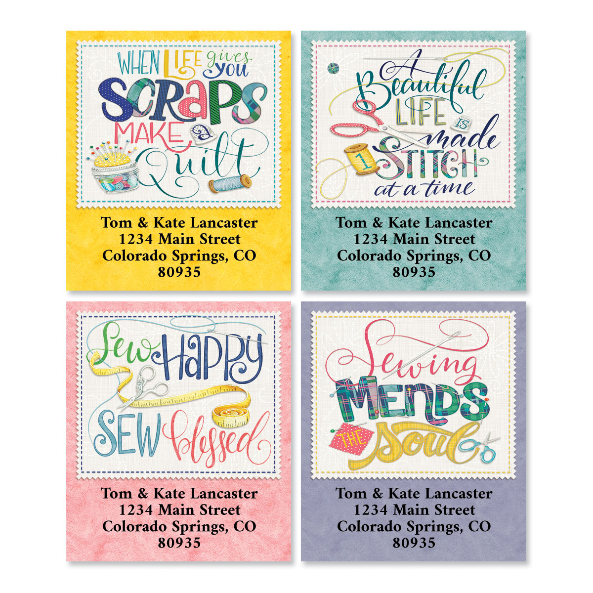 Sew Little Time Select Address Labels (6 Designs) | Current Catalog