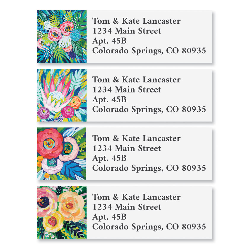 Colorful Arrangements Classic Address Labels (6 Designs) Current Catalog