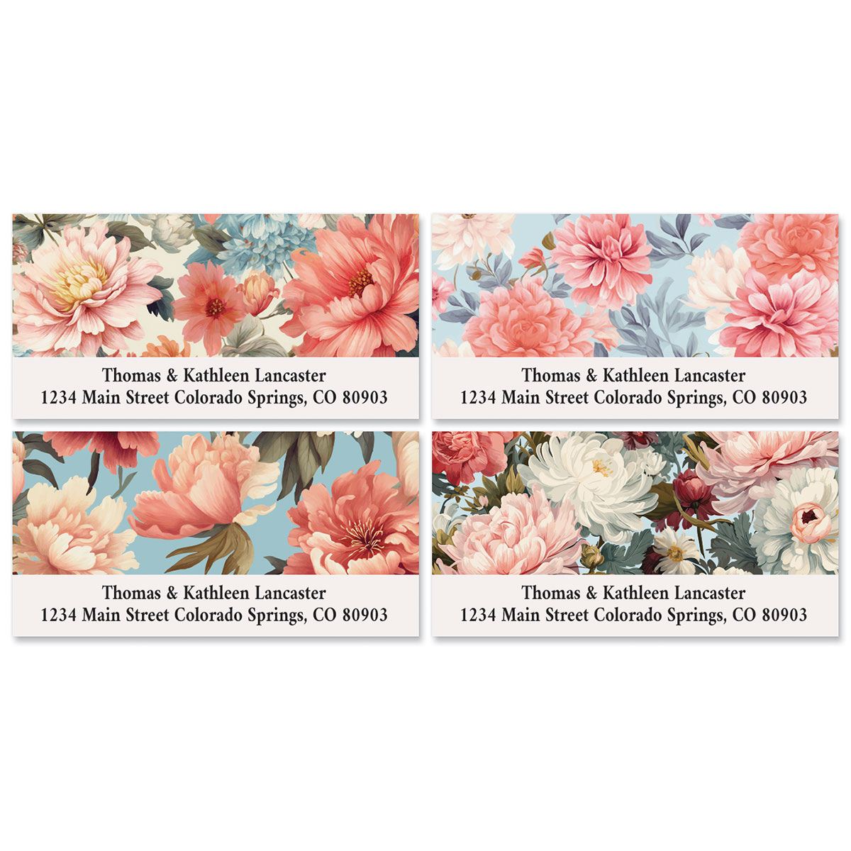 Blooming Pink Deluxe Address Labels Y3121 Current Catalog