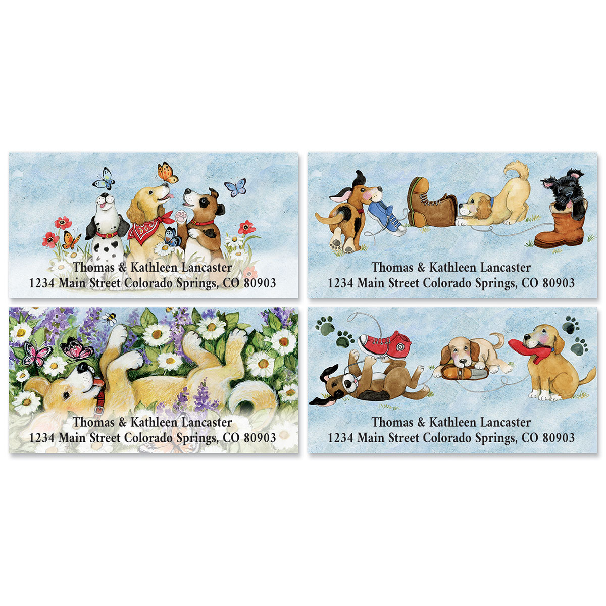 In The Doghouse Deluxe Address Labels (4 Designs) | Current Catalog