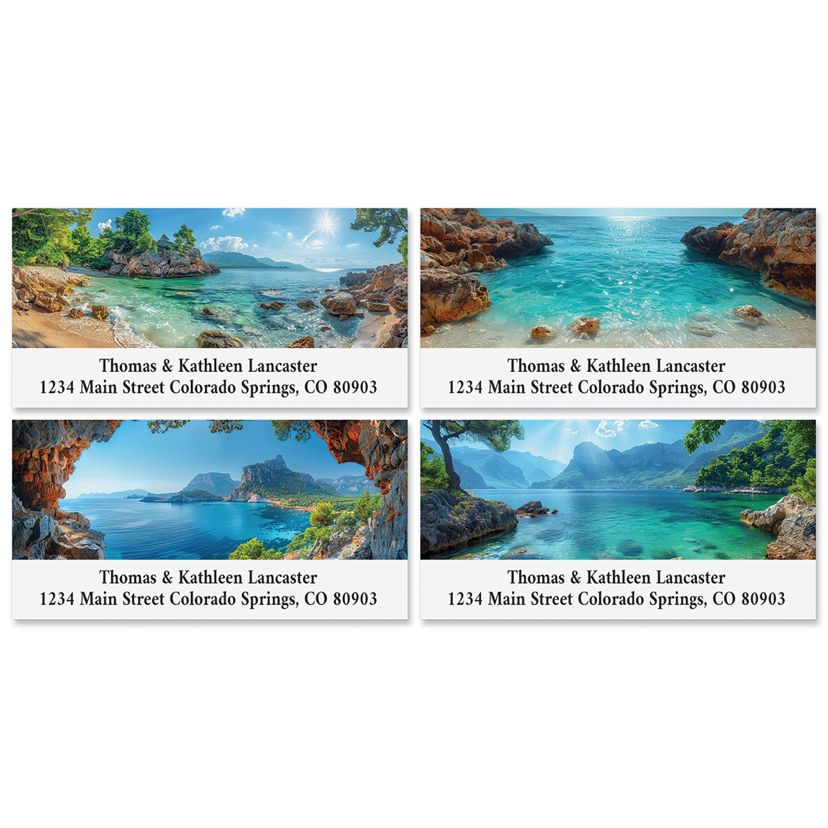 Crystal Blues Deluxe Address Labels (4 Designs) Current Catalog