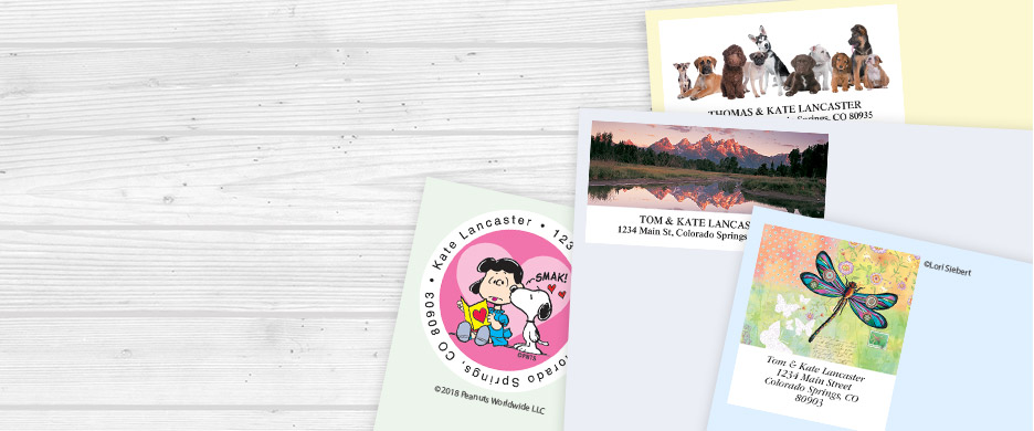 personalized custom return address labels stampers current catalog